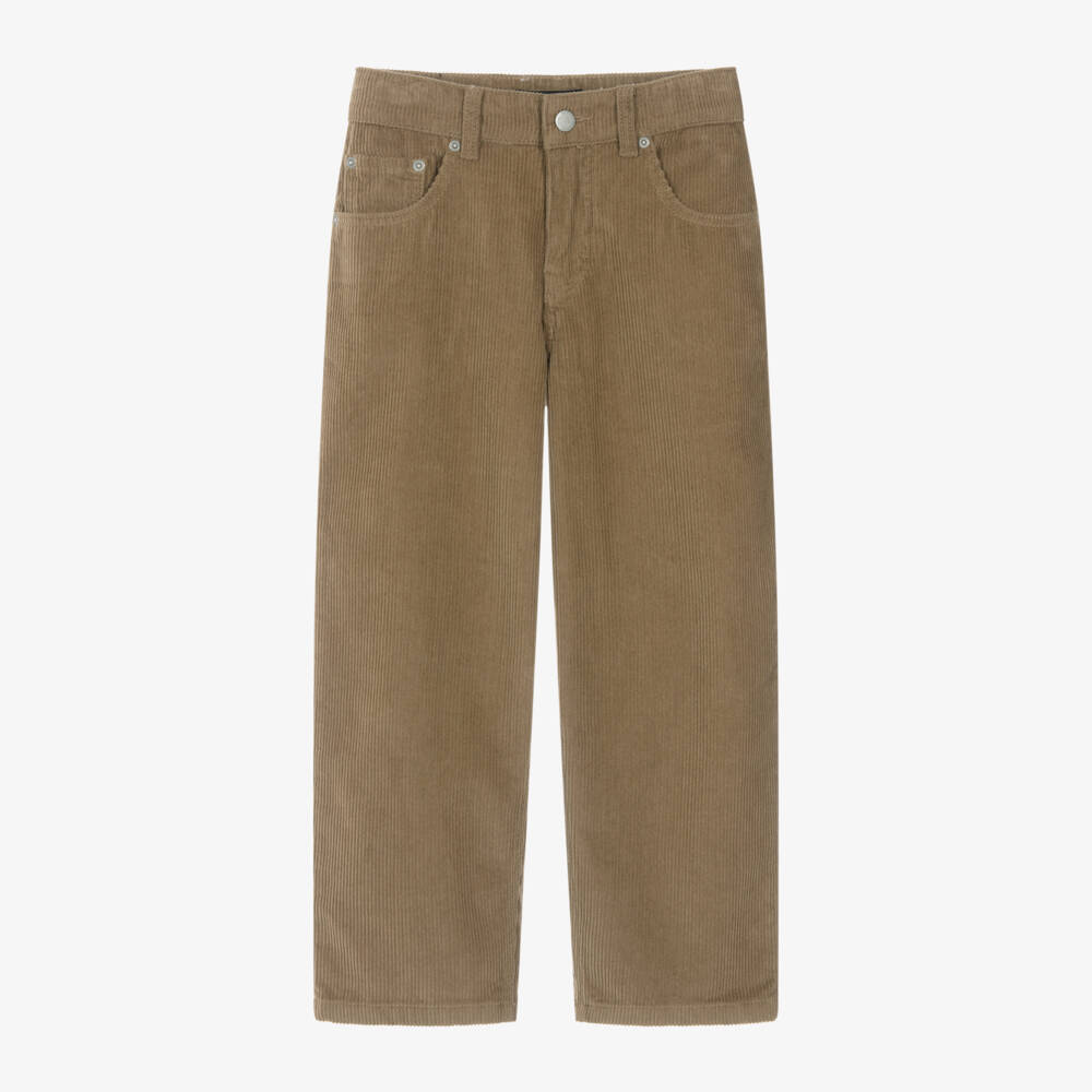 Molo-Boys Beige Corduroy Relaxed Trousers | Childrensalon Outlet