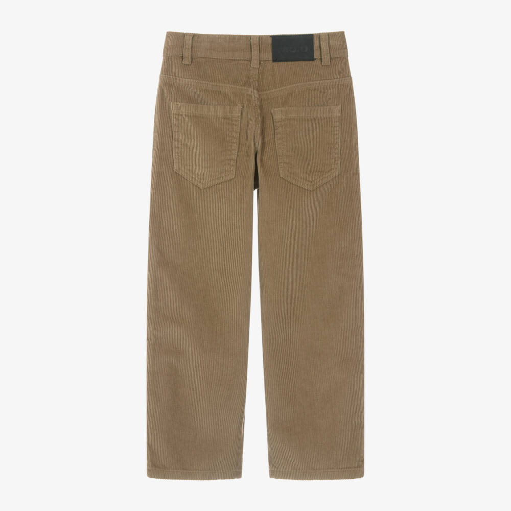 Molo-Boys Beige Corduroy Relaxed Trousers | Childrensalon Outlet