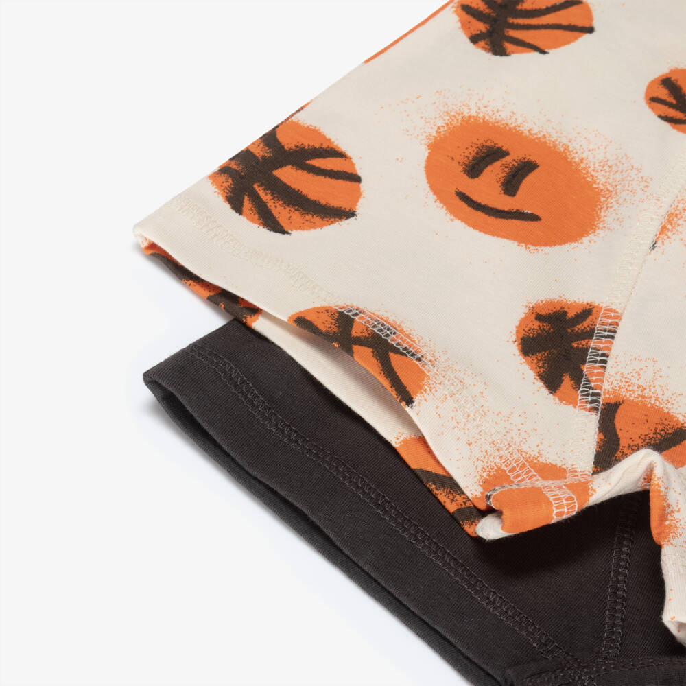 Molo-Boys Beige & Grey Cotton Basketball Boxers (2 Pack) | Childrensalon Outlet