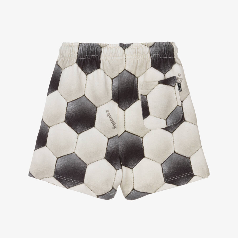 Molo-Boys Beige Organic Cotton Kick Shorts | Childrensalon Outlet