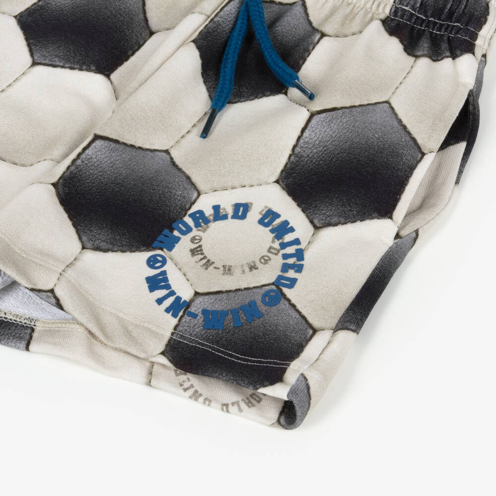 Molo-Boys Beige Organic Cotton Kick Shorts | Childrensalon Outlet