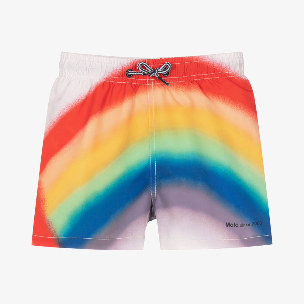 Molo - Бежевые плавки-шорты радужной расцветки (UPF50+) | Childrensalon