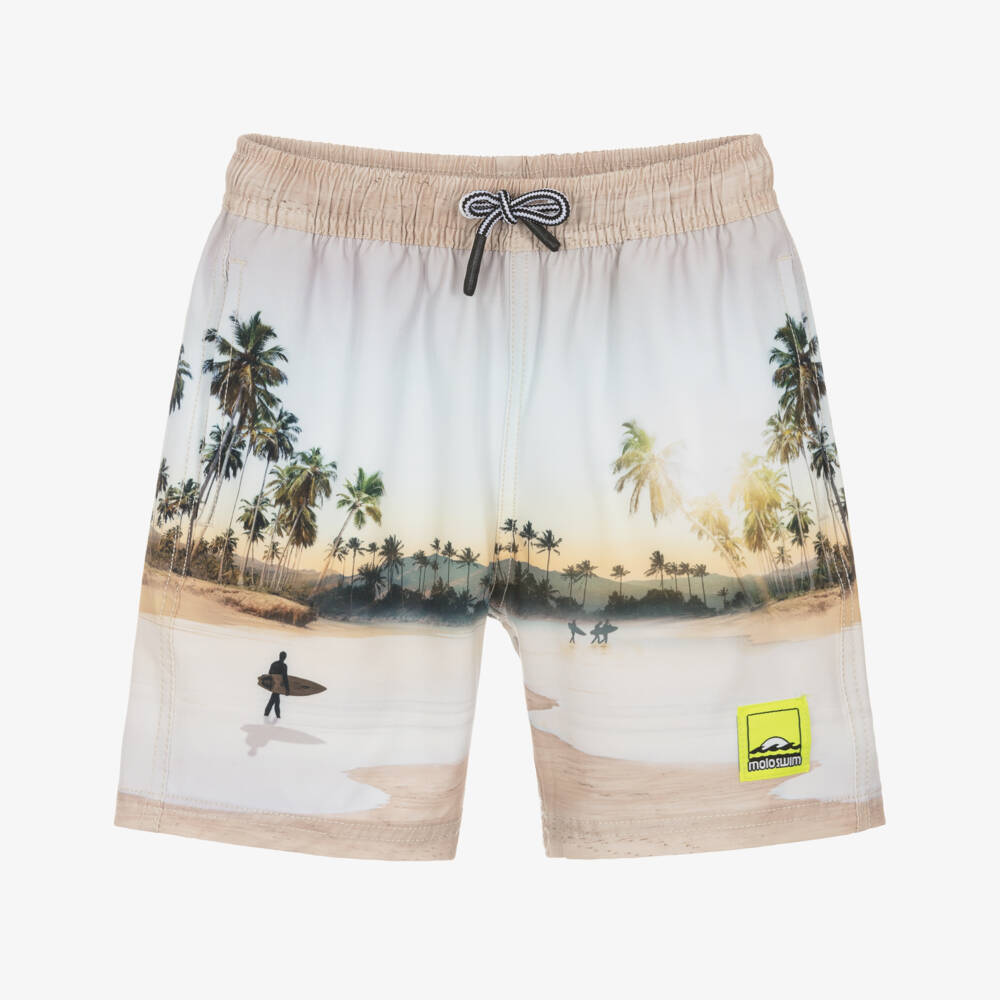 Molo-شورت سباحة بيج بطبعة راكبي الأمواج للأولاد | Childrensalon Outlet