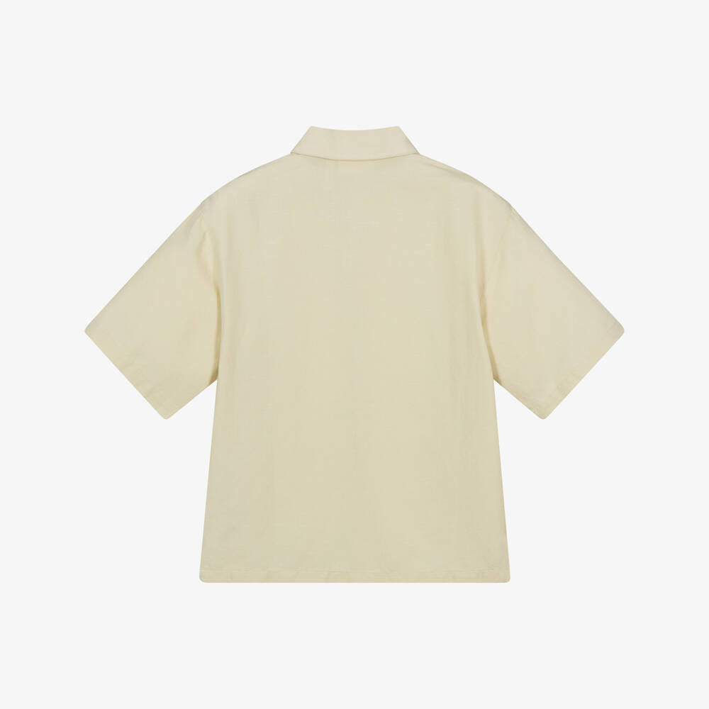 Molo-قميص بيج منسوج بأزرار للأولاد | Childrensalon Outlet