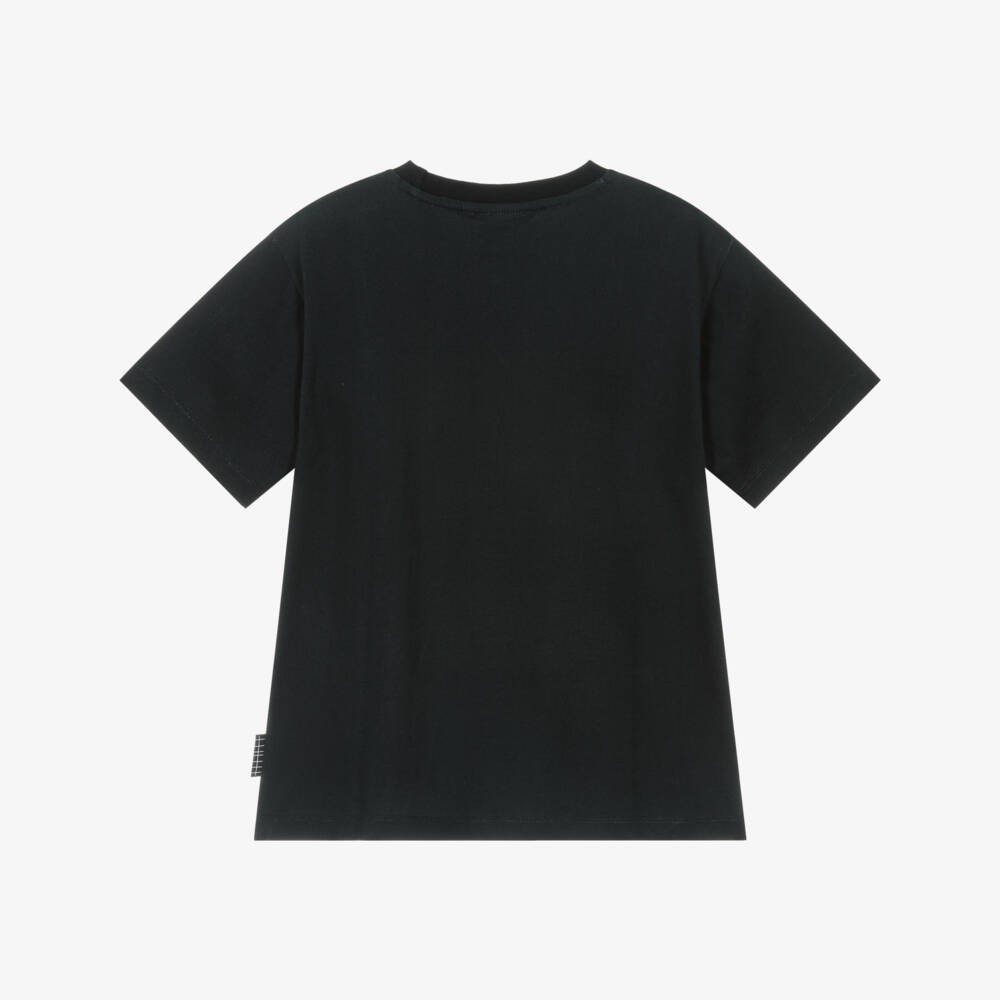 Molo-Boys Black Car Graphic Tee | Childrensalon Outlet