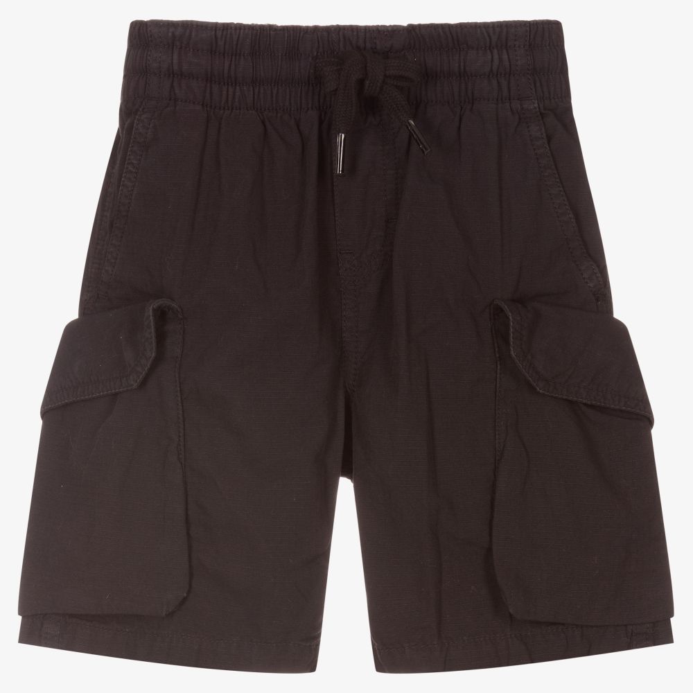 Molo-Boys Black Cargo Shorts | Childrensalon Outlet