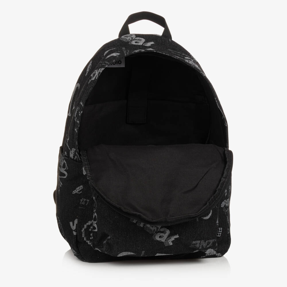 Molo-Boys Black Comic Print Backpack | Childrensalon Outlet