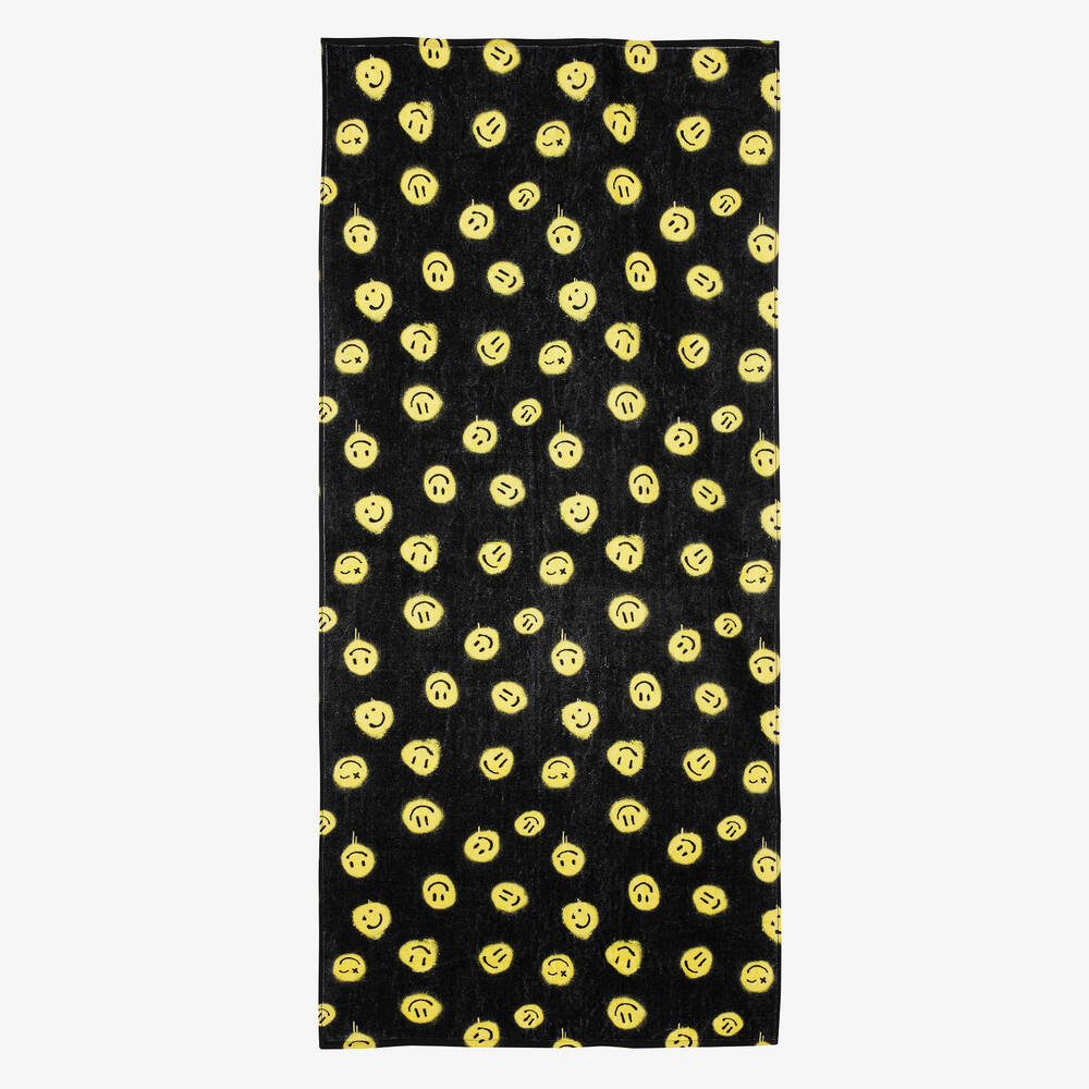 Molo - Boys Black Cotton Towel (150cm) | Childrensalon