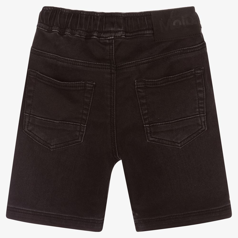 Molo Boys Black Denim Shorts Childrensalon Outlet