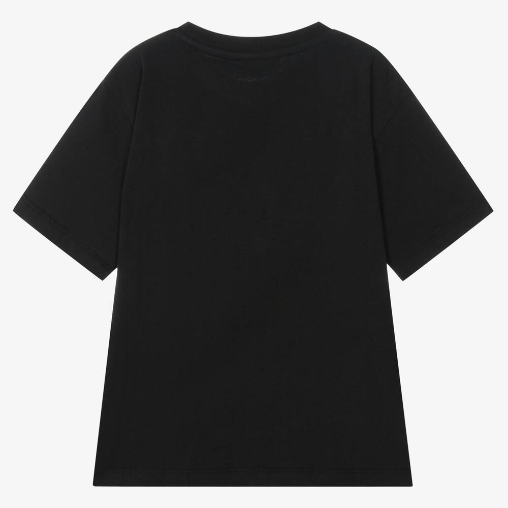 Molo-Boys Black Happy Speech Bubble T-Shirt | Childrensalon Outlet