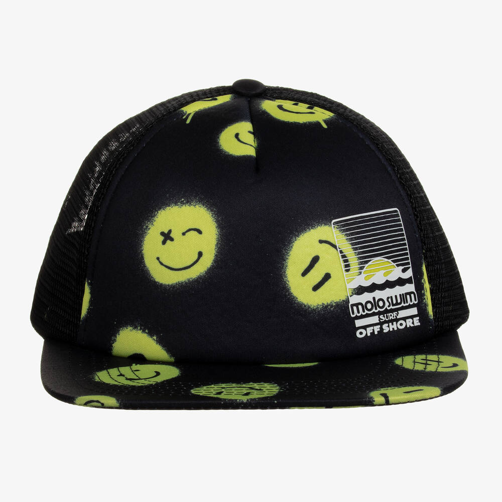 Molo-Boys Black Happy Sunny Hat | Childrensalon Outlet