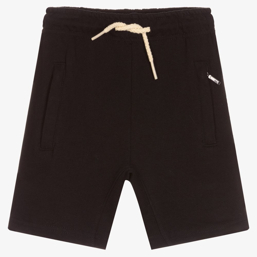Molo - Boys Black Jersey Shorts | Childrensalon