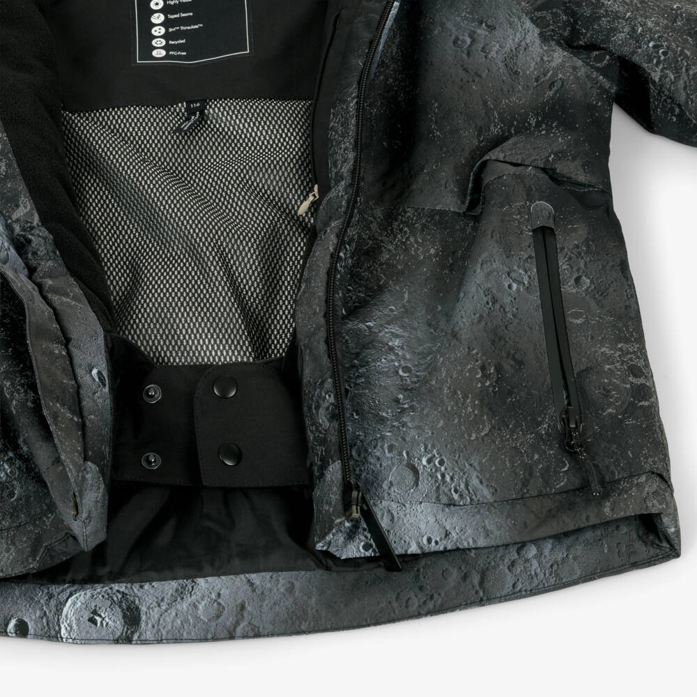 Molo-Boys Black Moon Print Technical Ski Jacket | Childrensalon Outlet