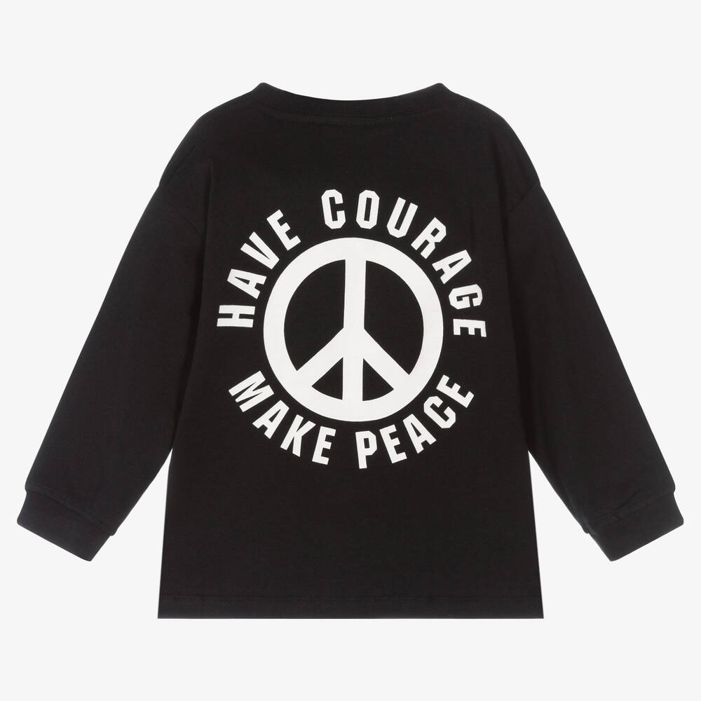 مولو-توب قطن عضوي لون أسود للأولاد | Childrensalon Outlet