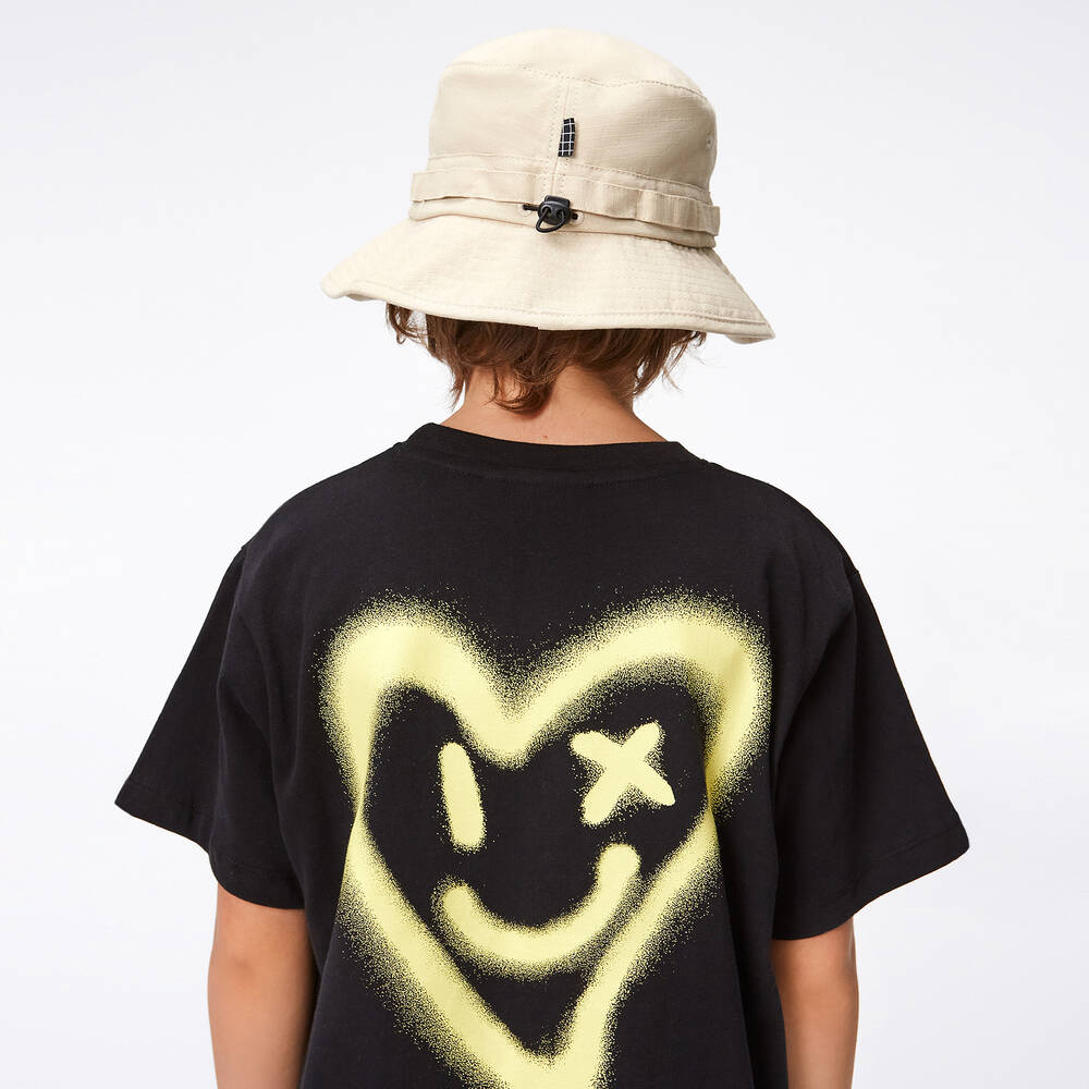 Molo-Boys Black Organic Cotton T-Shirt | Childrensalon Outlet