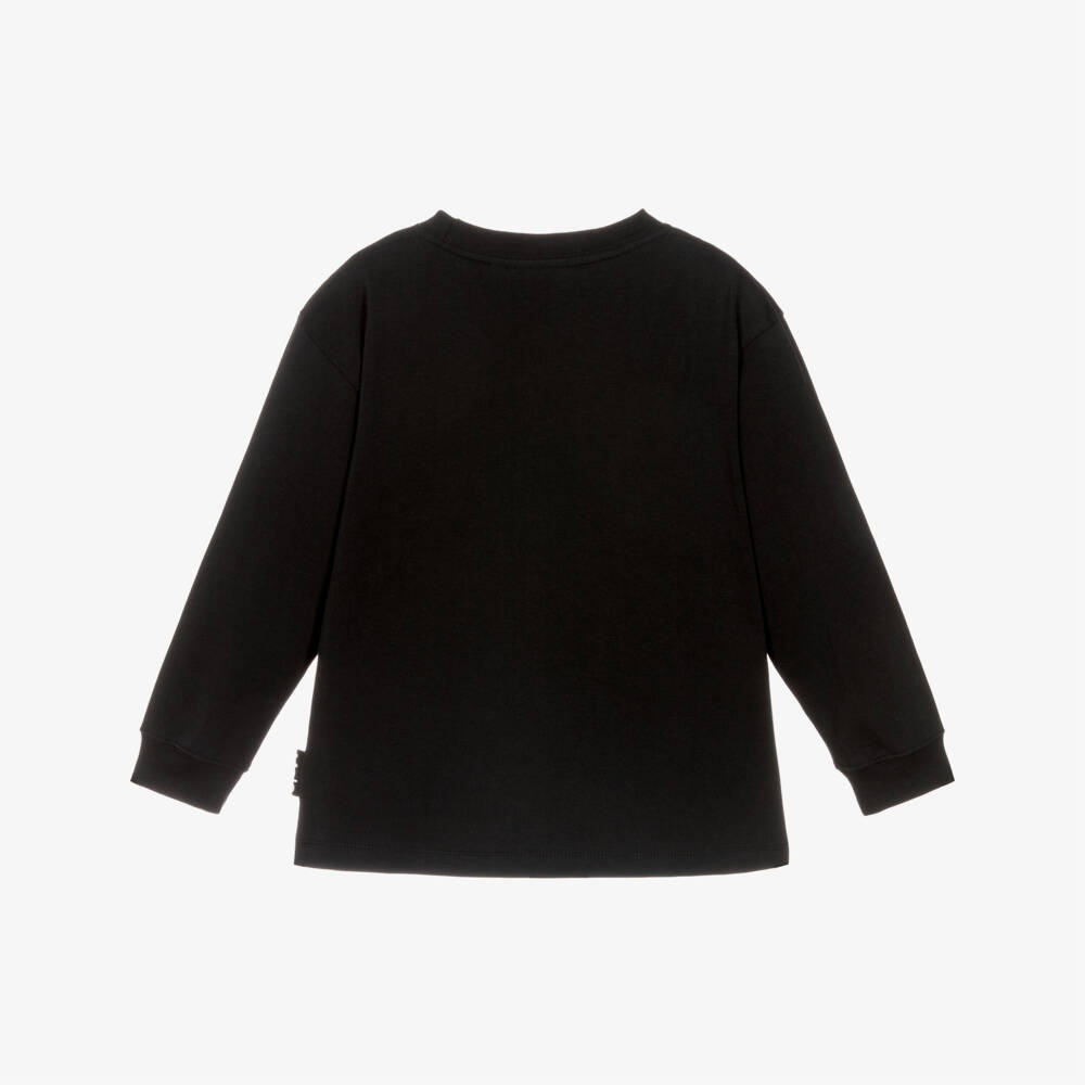 Molo-Футболка из хлопка с черным скейт-котом для мальчиков | Childrensalon Outlet