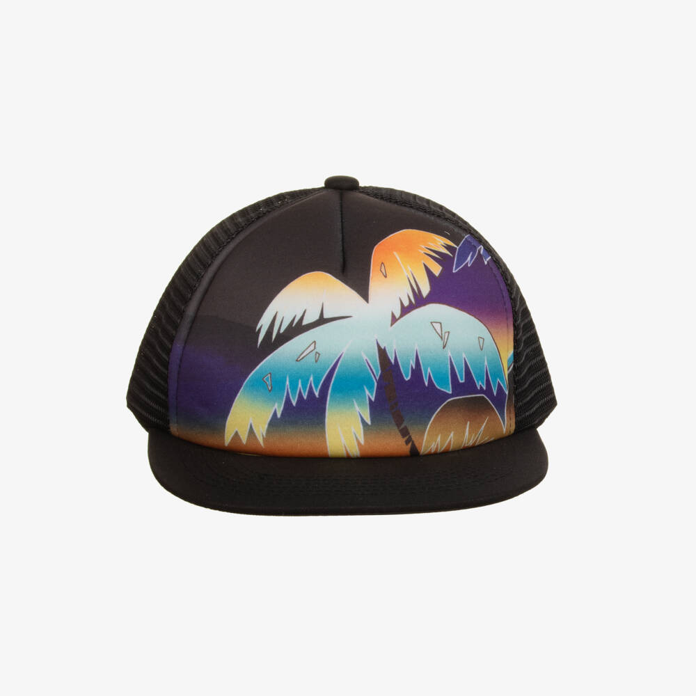 Molo-Boys Black Palm Tree Cap | Childrensalon Outlet