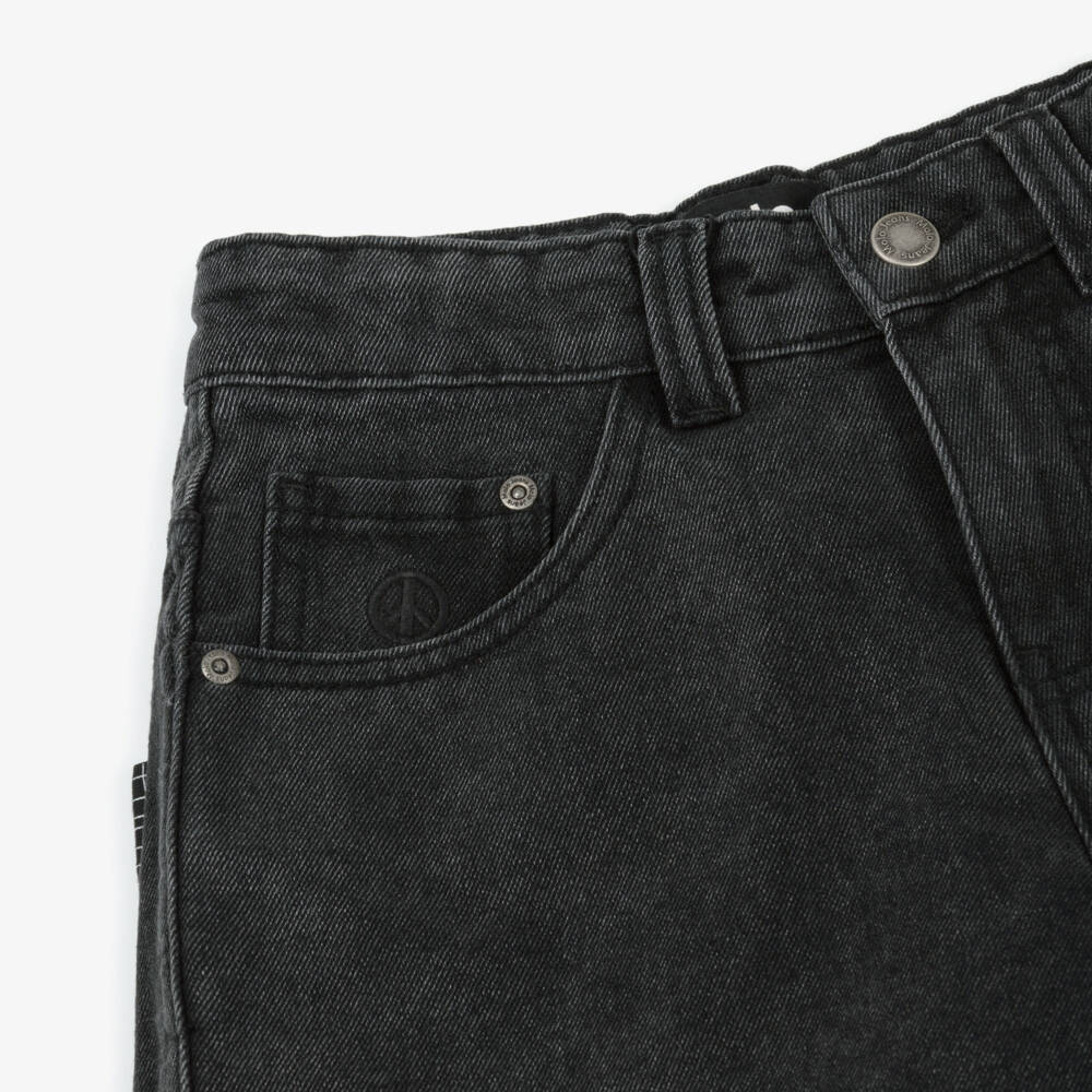 Molo-Boys Black Relaxed Denim Shorts | Childrensalon Outlet