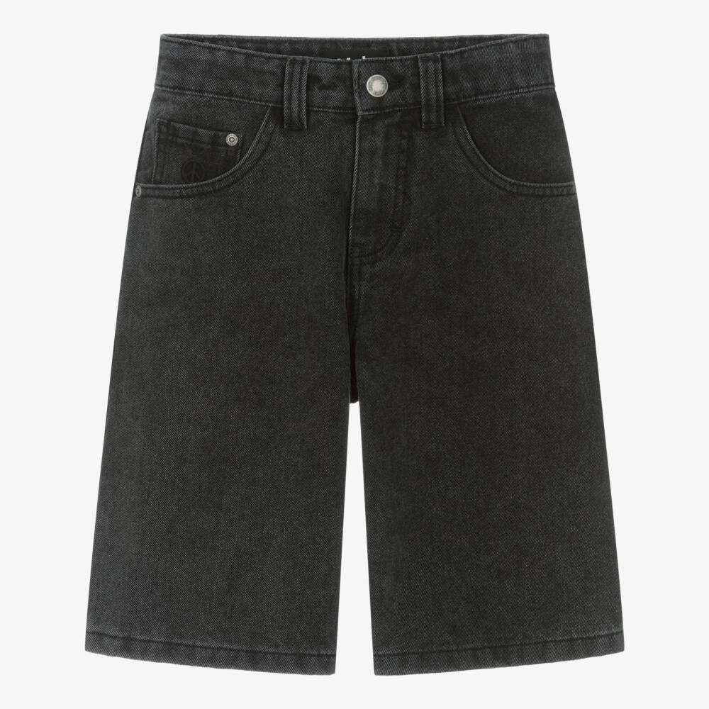 Molo-Boys Black Relaxed Denim Shorts | Childrensalon Outlet