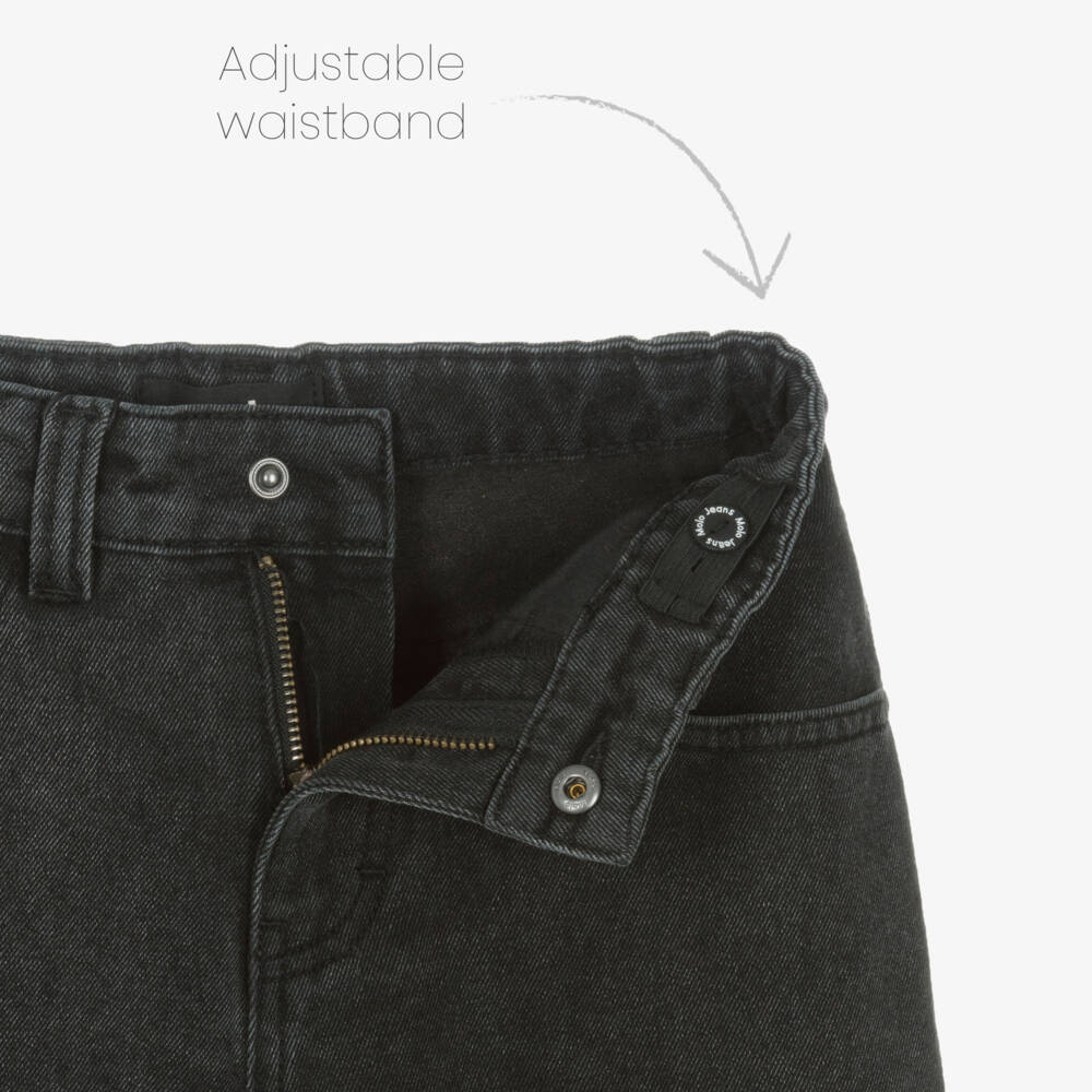 Molo-Boys Black Relaxed Denim Shorts | Childrensalon Outlet