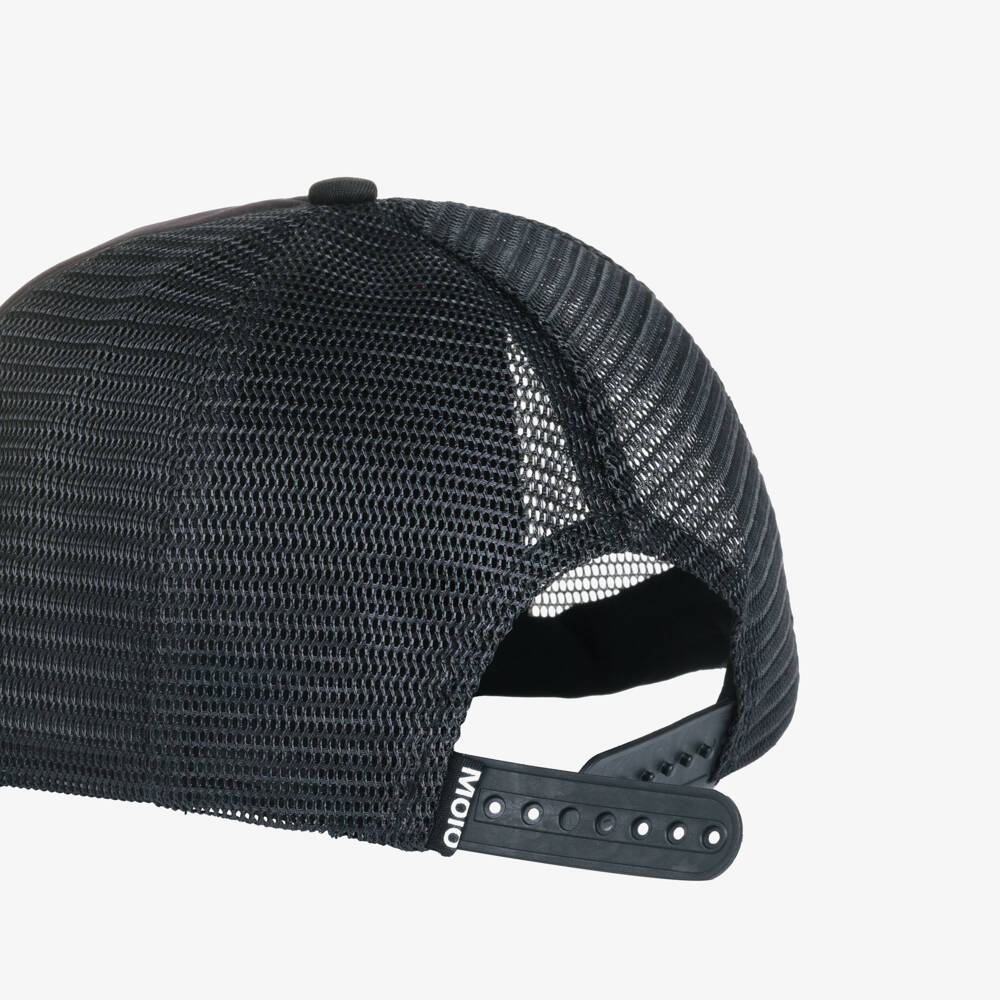 Molo-Boys Black Smiling Face Cap | Childrensalon Outlet