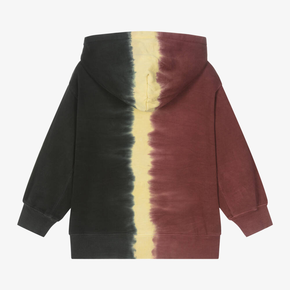 Molo-Boys Black Split Dye Hoodie | Childrensalon Outlet