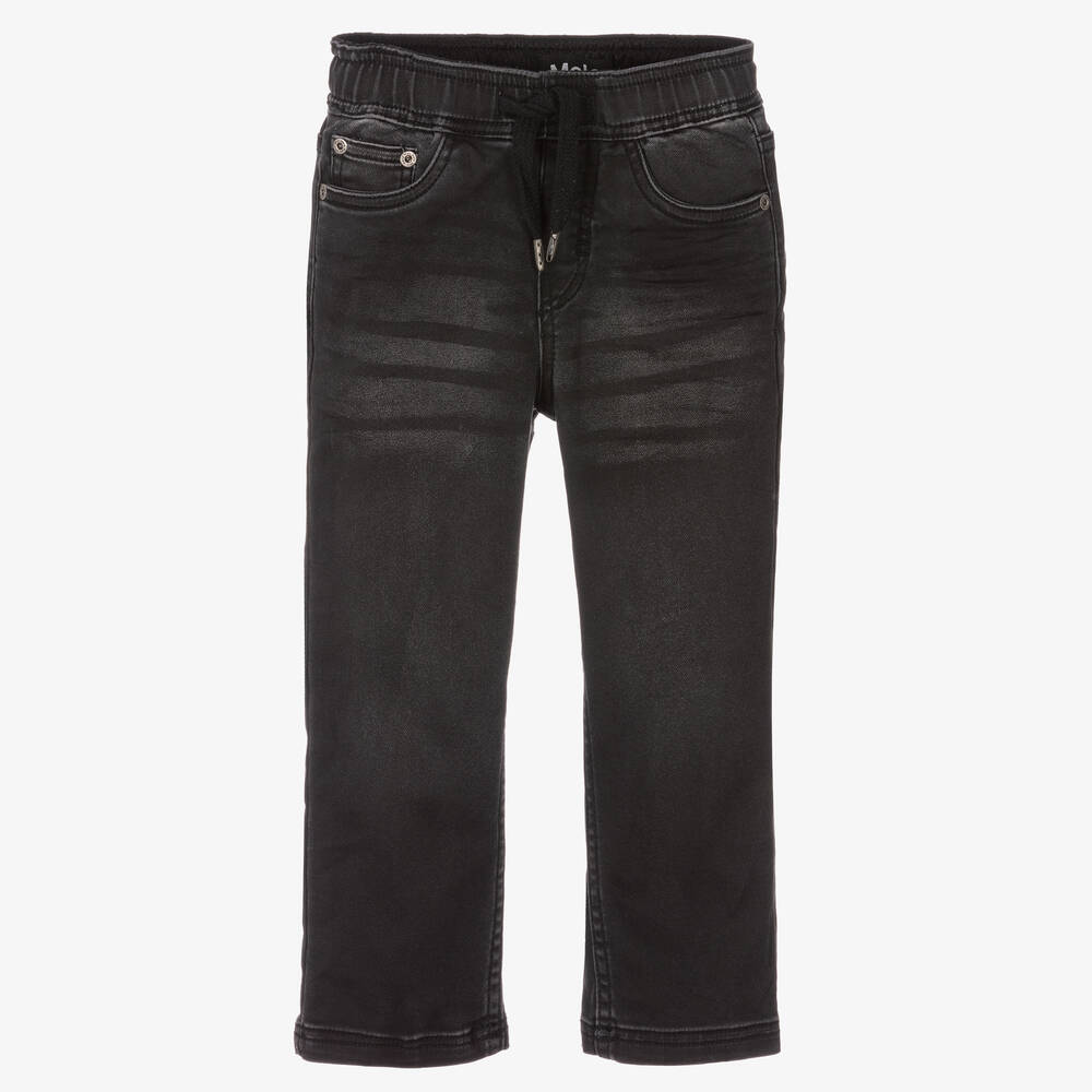 Molo - Boys Black Straight Jeans | Childrensalon