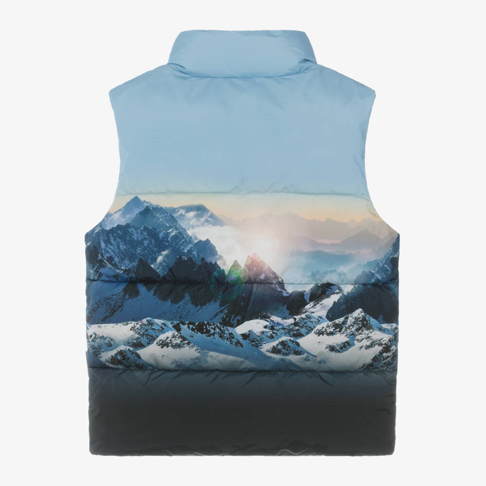 مولو-جيليه بافر بطبعة جبل لون أزرق للأولاد | Childrensalon Outlet