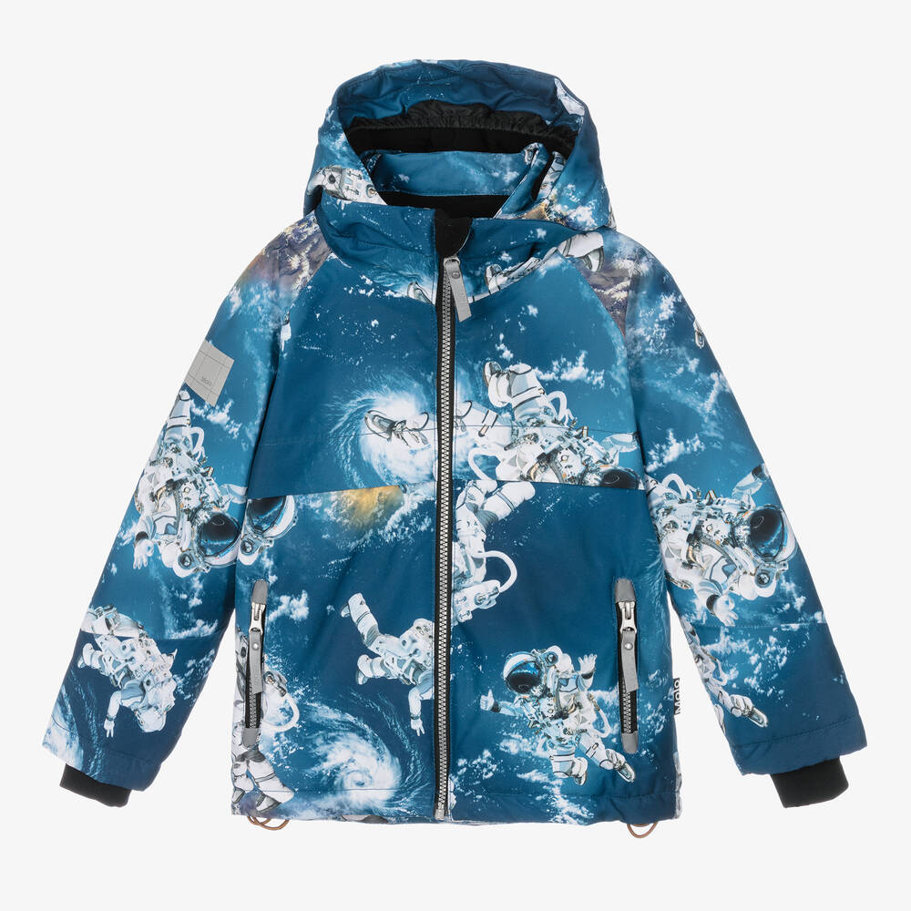 Molo - Blaue Astronauten-Skijacke (J) | Childrensalon