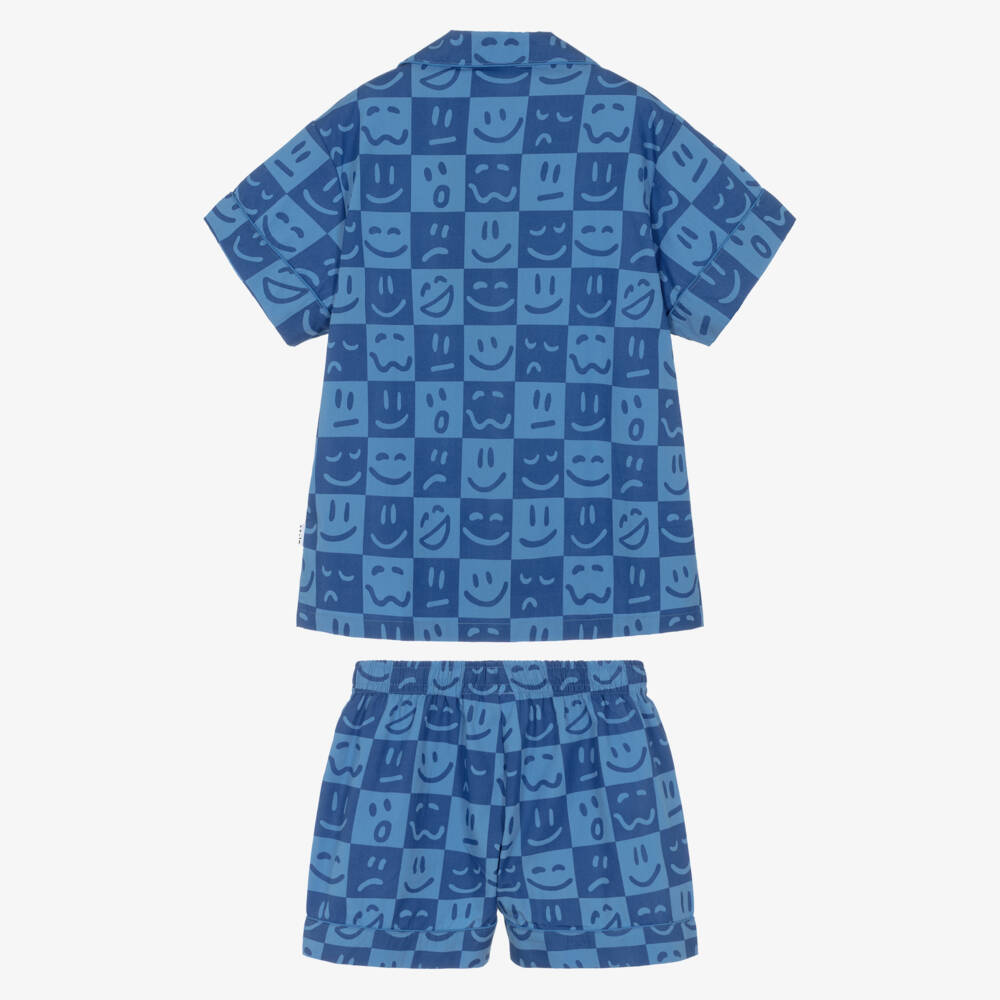 Molo-Синие пижамы Aop Smiles для мальчиков | Childrensalon Outlet