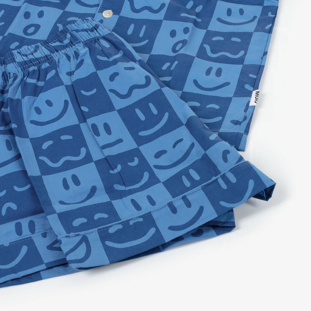 Molo-Синие пижамы Aop Smiles для мальчиков | Childrensalon Outlet