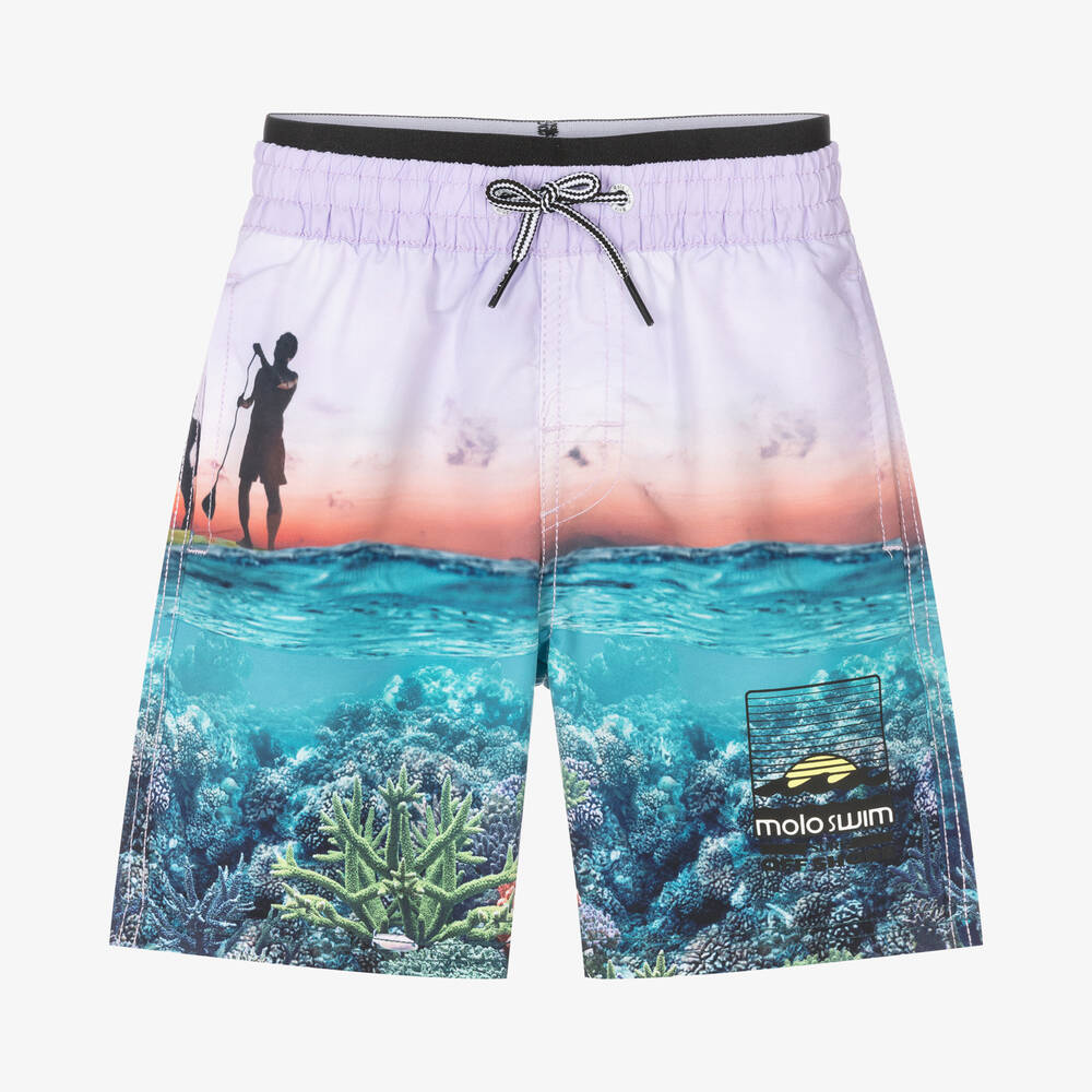 Molo - Blaue Korallenriff-Badeshorts (LSF 50+) | Childrensalon