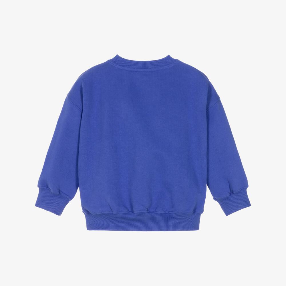 Molo-Синий хлопковый свитшот с улыбкой для мальчиков | Childrensalon Outlet
