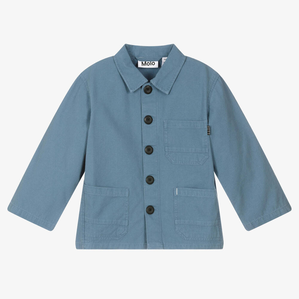Molo - Veste bleue en coton garçon | Childrensalon