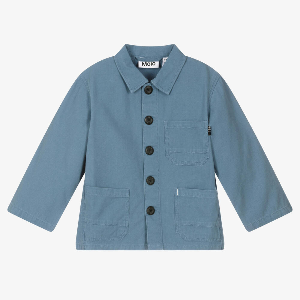 Molo - Blaue Baumwolljacke für Jungen | Childrensalon