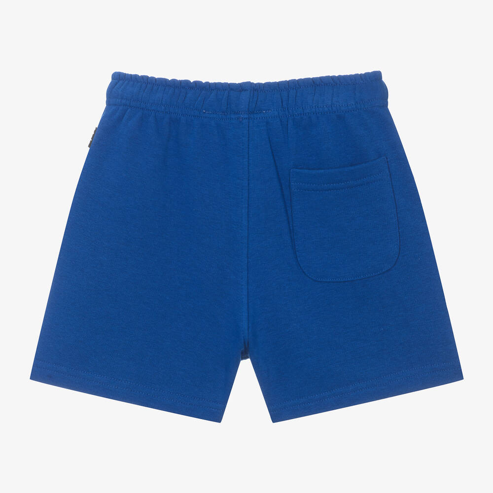 Molo-Boys Blue Cotton Jersey Shorts | Childrensalon Outlet