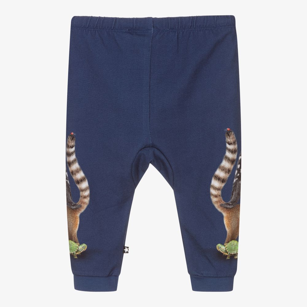 Molo-Boys Blue Cotton Joggers | Childrensalon Outlet