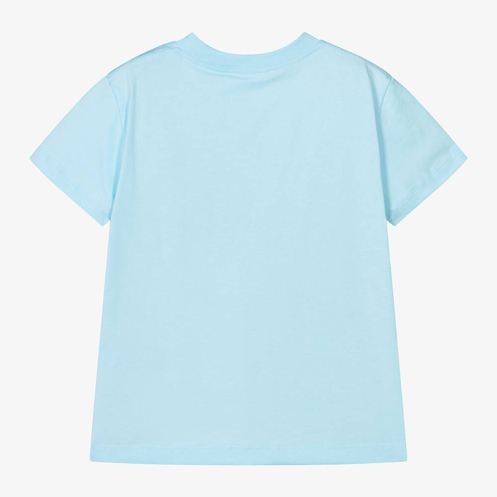 Molo-Boys Blue Cotton Sea Creatures T-Shirt | Childrensalon Outlet