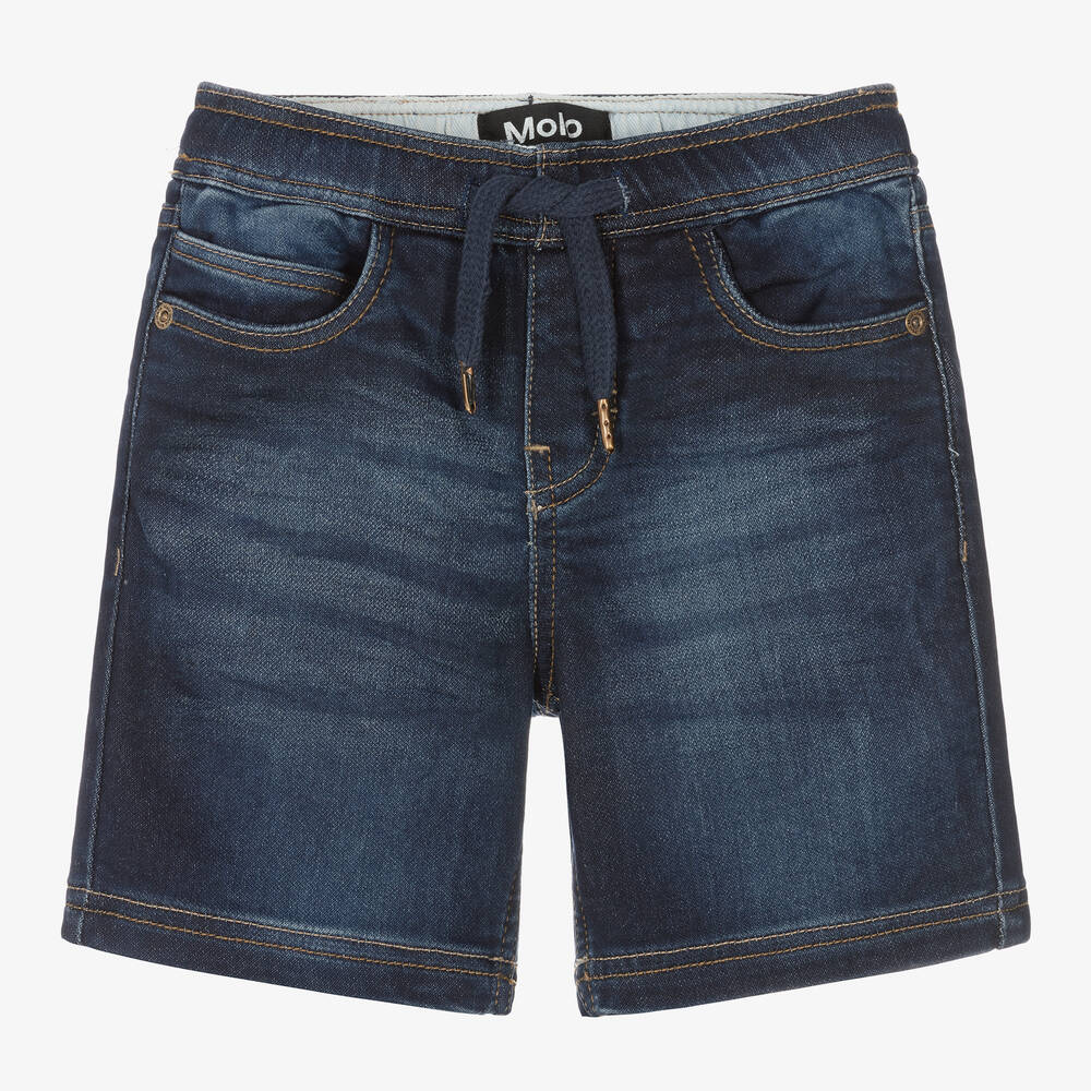 Molo - Boys Blue Cotton Shorts | Childrensalon