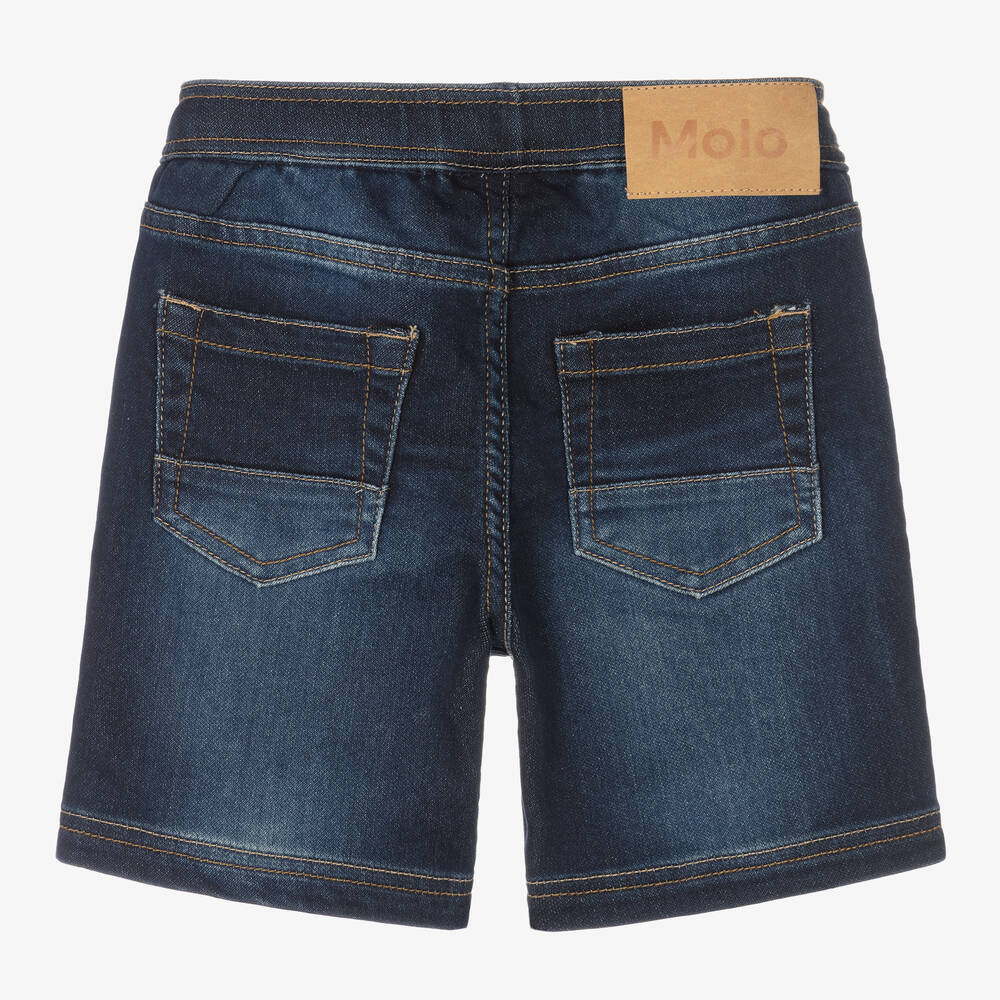 Molo-Boys Blue Cotton Shorts | Childrensalon Outlet