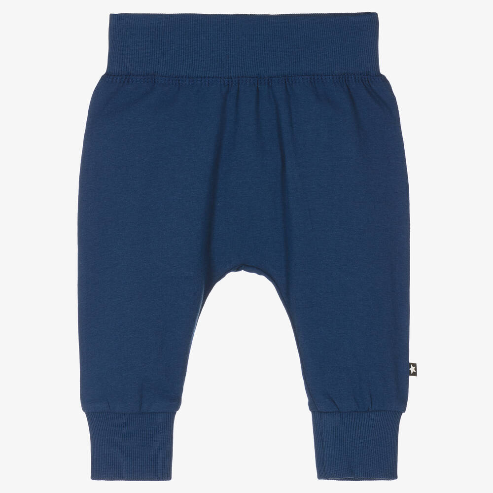 Molo - Blaue Baumwollhose für Jungen | Childrensalon