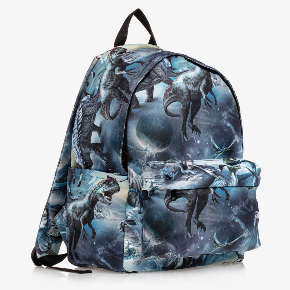 Molo-Boys Blue Dino Adventure Backpack | Childrensalon Outlet