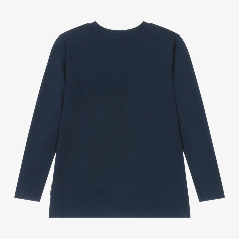 Molo-توب بطبعة ديناصورات قطن لون كحلي | Childrensalon Outlet