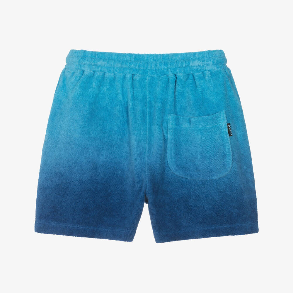 Molo-Boys Blue Gradient Towelling Shorts | Childrensalon Outlet