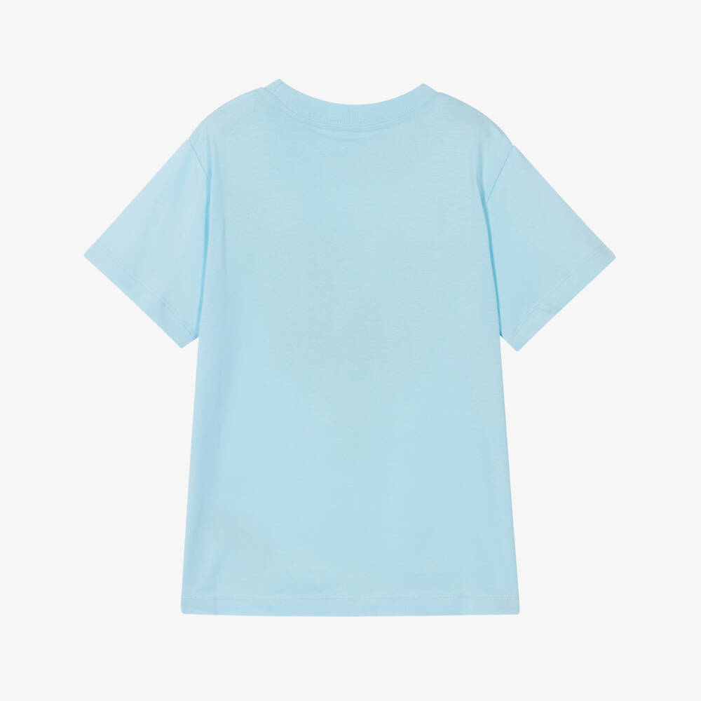 Molo-Boys Blue Graphic Cotton T-Shirt | Childrensalon Outlet