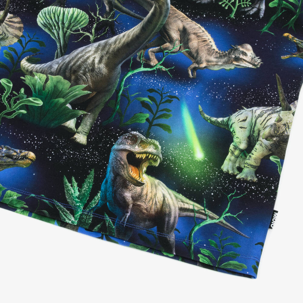 Molo-Футболка с динозаврами для мальчиков синяя | Childrensalon Outlet