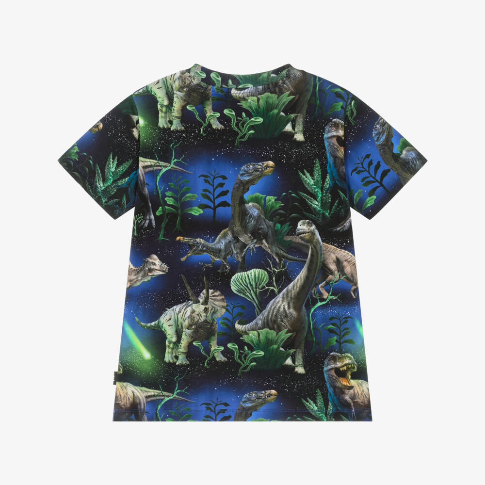 Molo-Футболка с динозаврами для мальчиков синяя | Childrensalon Outlet