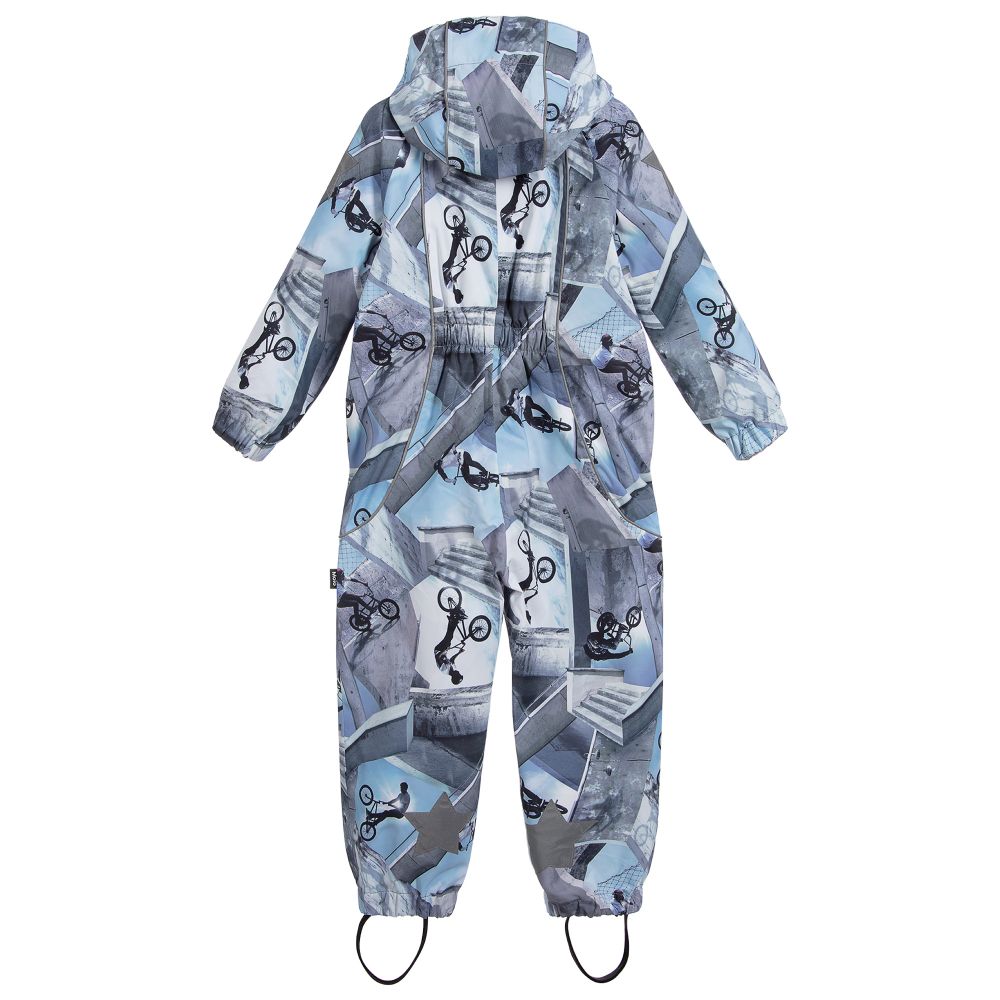 مولو-Boys Blue & Grey Rain Suit | Childrensalon Outlet