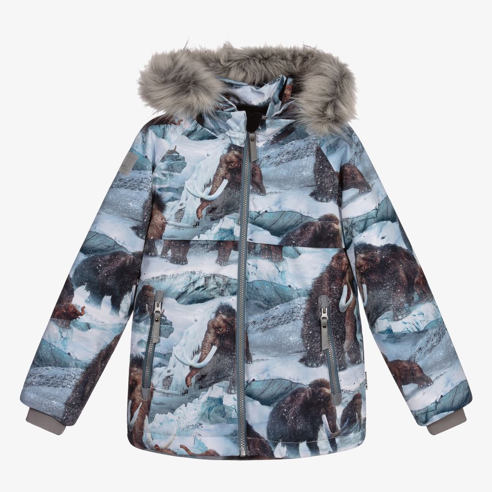 Molo-Boys Blue Mammoth Ski Jacket  | Childrensalon Outlet