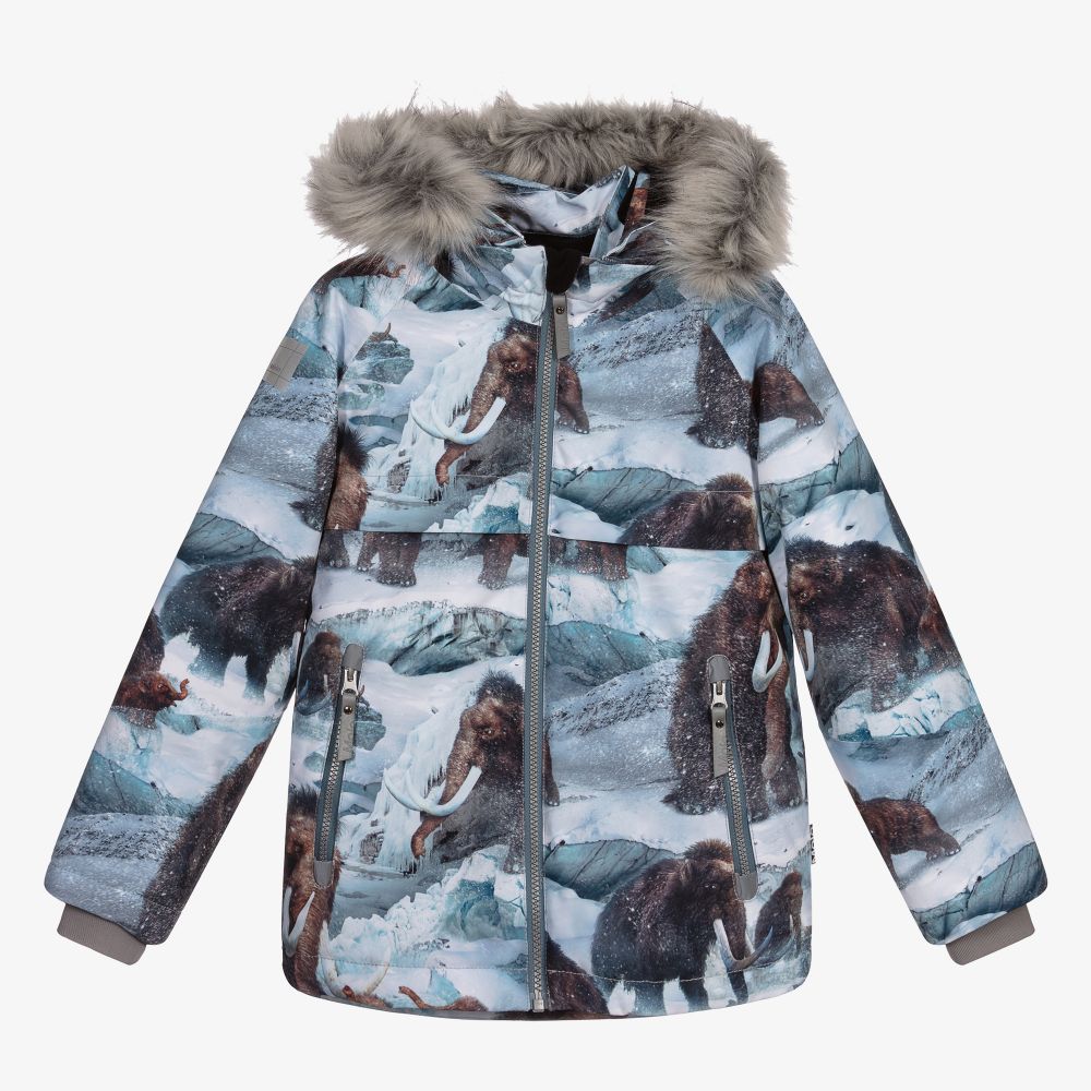 Molo - Boys Blue Mammoth Ski Jacket  | Childrensalon